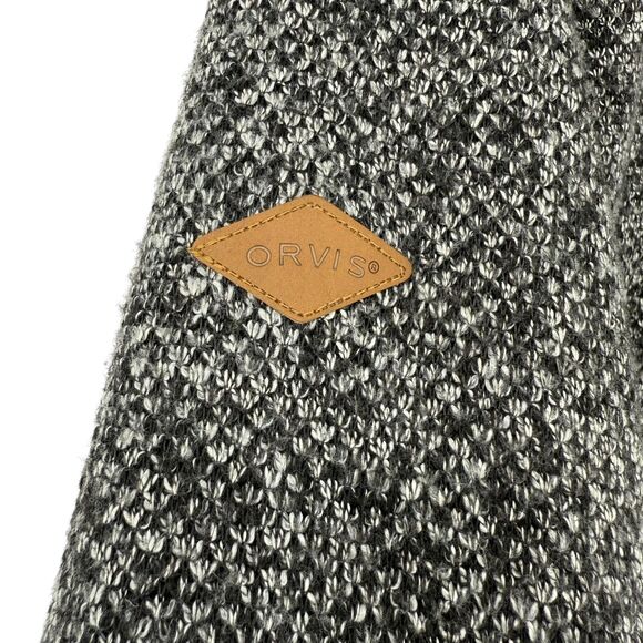 Orvis Brighton Black Sherpa Fleece Lined 1/4 Zip Pullover Sweater Men XL Outdoor - Picture 14 of 16